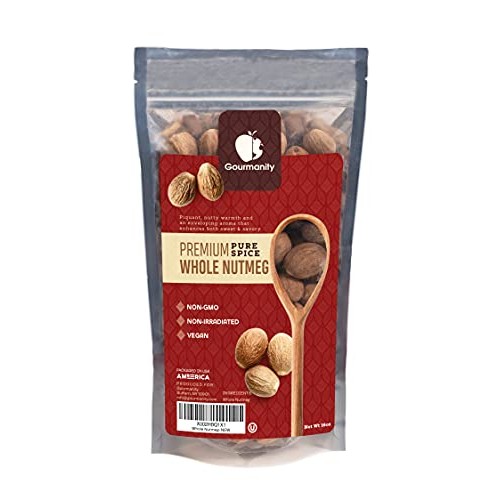 Gourmanity 1 Lb Premium Whole Nutmeg, Nutmeg Whole For Grinder R