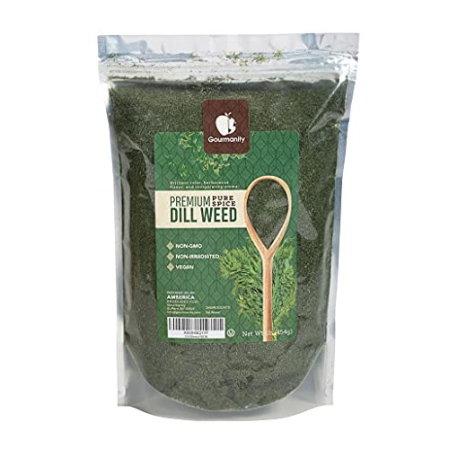 Gourmanity 1Lb Dill Weed, Bulk Dried Dill Seasoning, Dry Dill He
