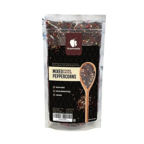 Gourmanity 1Lb Mixed Whole Peppercorns, Peppercorn Blend, Pepper