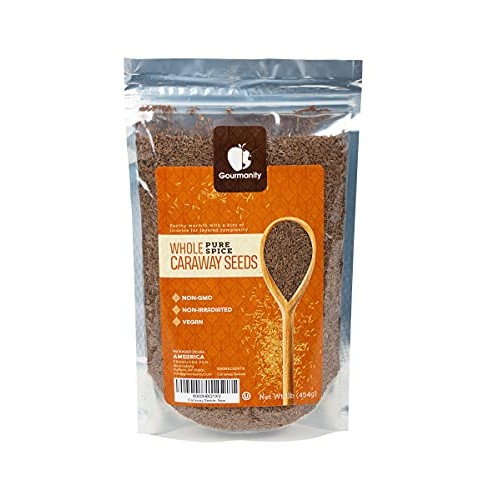 Gourmanity 1Lb Whole Caraway Seeds, Caraway Seeds For Bread, Car