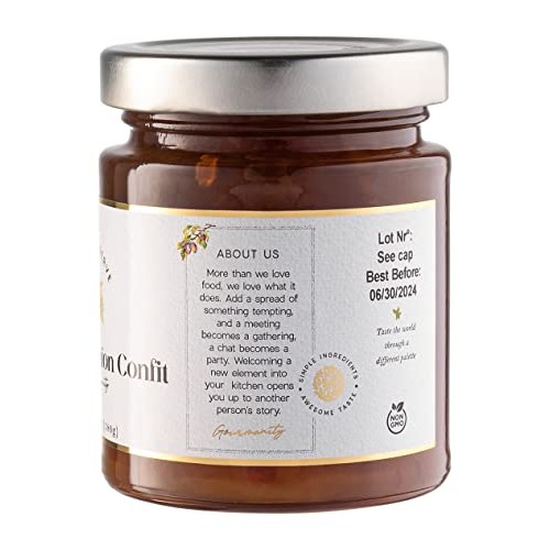 Gourmanity Mulhouse Onion Jam | 6.35 oz | Delicious Onion Confit...