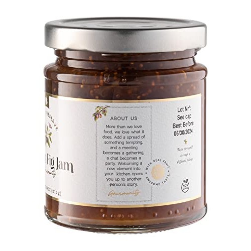 Gourmanity Royal Preserve Fig Jam, Purple Fig Jam Spread, Delici