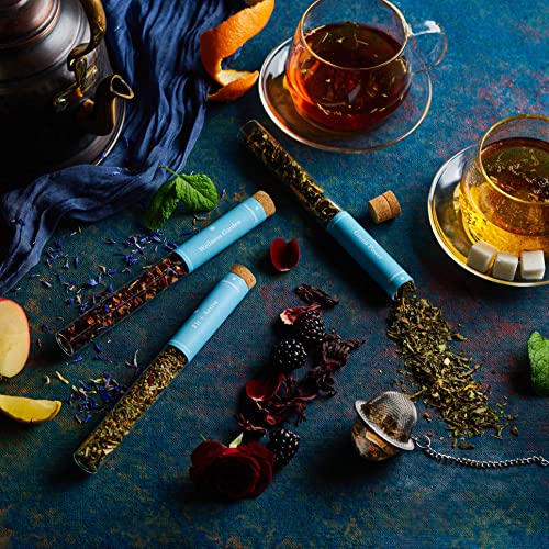 Gourmanity Tea Sampler Gift Set | Energy Tea Mix | Novelty Loose