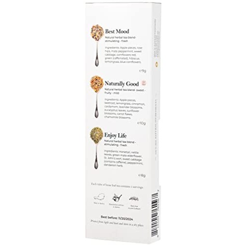 Gourmanity Tea Sampler Gift Set | Floral Tea Mix | Novelty Loose