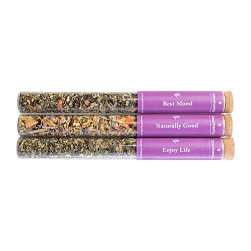 Gourmanity Tea Sampler Gift Set | Floral Tea Mix | Novelty Loose