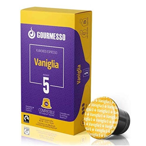 50 Fairtrade Flavored Espresso Capsules Compatible With Original