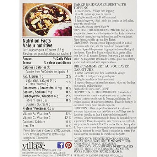 Baked Brie Topping Mix - Cranberries &Amp; Almonds