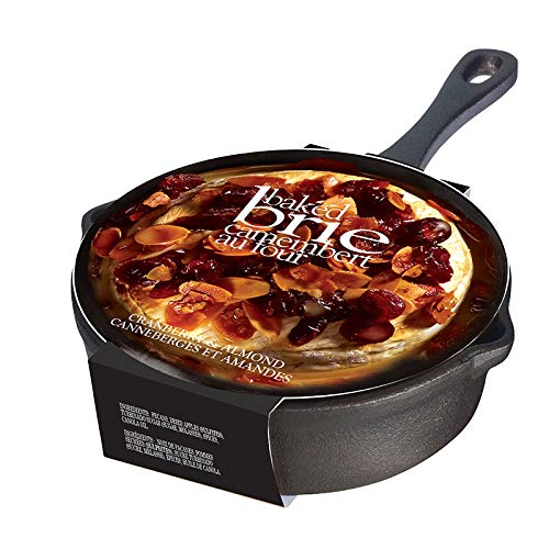 Gourmet Baked Brie Cheese Cast Iron Skillet With Cranberry Almon