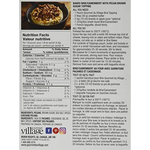 Gourmet Baked Brie Topping Mix Pecan &Amp; Brown Sugar