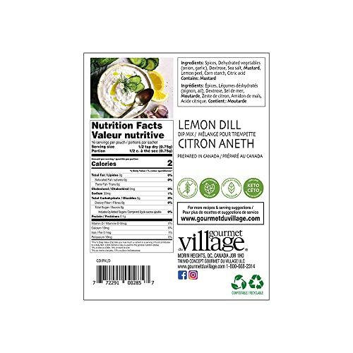 Gourmet du Village Dip Mix - Lemon Dill