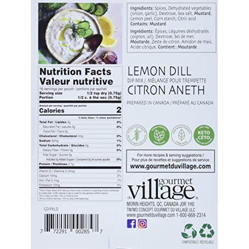 Gourmet du Village Dip Mix - Lemon Dill