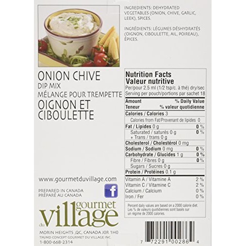 Gourmet Village Dip Mix Onion Chive - 0.6 Oz