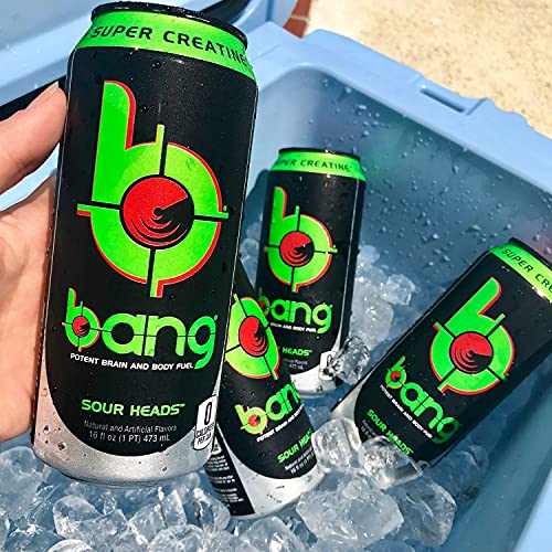 Bang Energy Variety Pack - Sour Heads, Blue Razz, Purple Haze an...