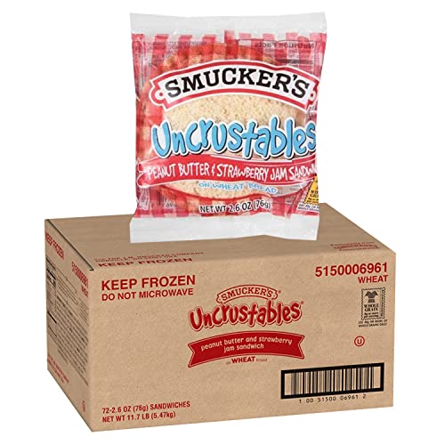 Gourmet Kitchn Smuckers Uncrustables | Bulk Size, 72 Count 2.6...