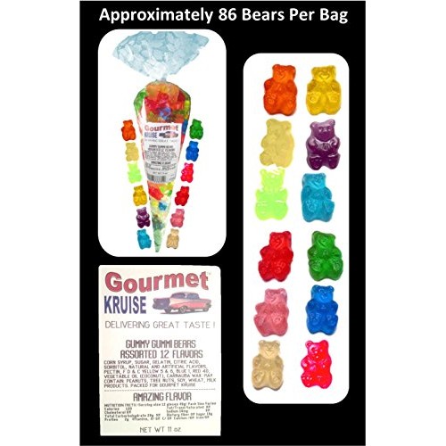 Gummi Gummy Bears Albanese 12 Flavors-Bulk Candy 5Lb Bag With Ne