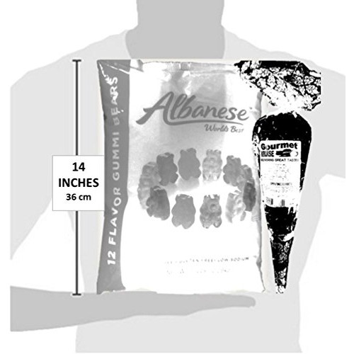 Gummi Gummy Bears Albanese 12 Flavors-Bulk Candy 5Lb Bag With Ne