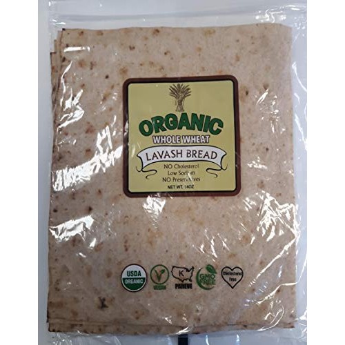 Organic Lavash Bread Whole Wheat Pack Of 3