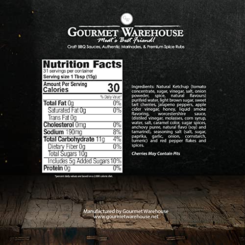 Gourmet Warehouse Cherry Jalapeno Bbq Sauce, Caribbean Style Bar