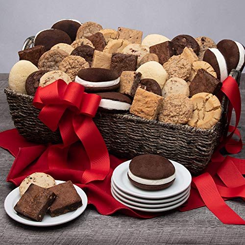 Baked Goods Deluxe Gift Basket - Chocolate Gift Of Cookies, Brow