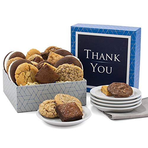 Bakery Treats Thank You Gift Box Of Cookies, Brownies &Amp; Whoopie