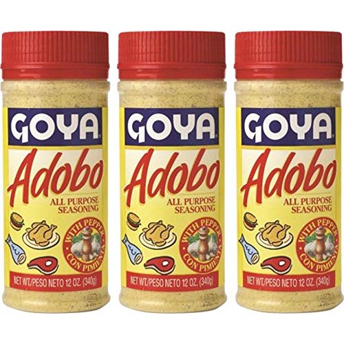 Goya Adobo All Purpose Seasoning With Pepper 12 Oz 3 Pack