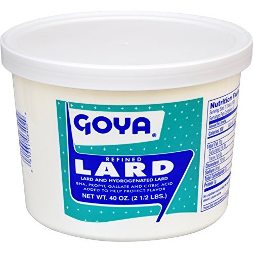 Goya Foods Lard-Manteca, 40 Ounce Pack Of 12