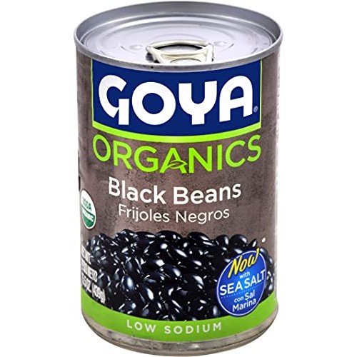 Goya Foods Organic Black Beans, 15.5 Ounce Pack Of 24
