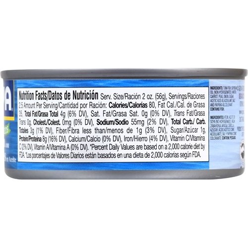 Goya Foods Chunk Light Tuna With Vegetables, Wild Caught, 4.94 O