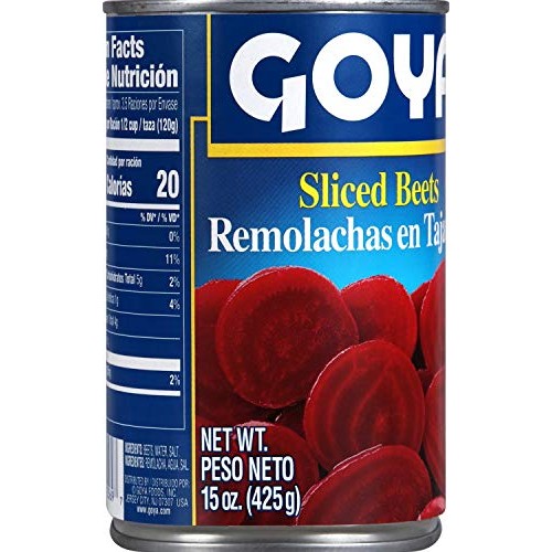 Goya Foods Sliced Beets, 15-Ounce Pack Of 24