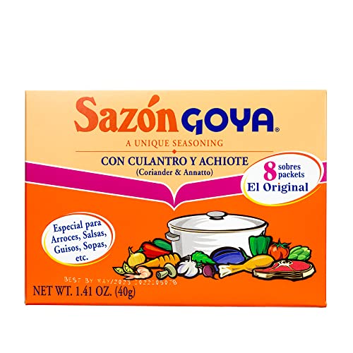 Goya Sazon Seasoning With Coriander &Amp; Annatto, 1.41 Ounce