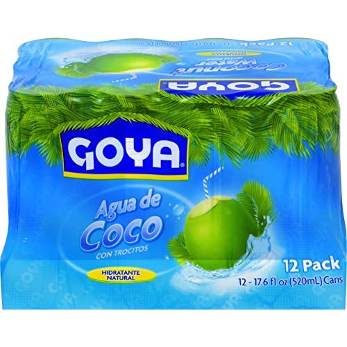 Goya Coconut Water With Pulp, 17.6 Oz, 12 Ct