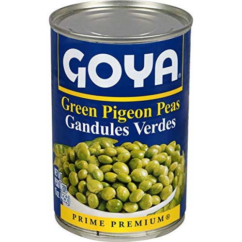 Goya Foods Green Pigeon Peas In Can, 15 Ounce