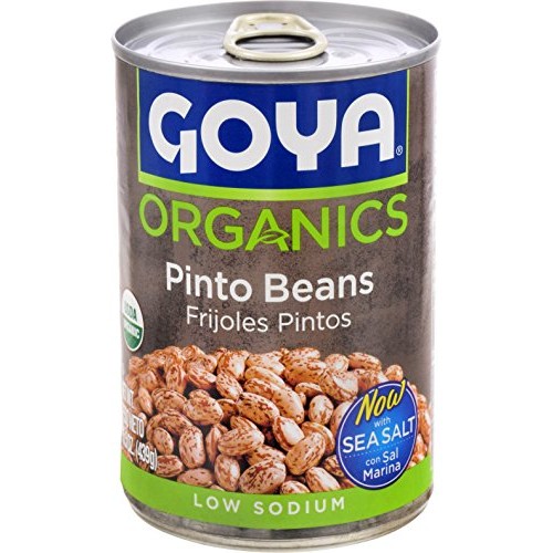 Goya Foods Organic Beans, Pinto, 15.5 Ounce Pack Of 24