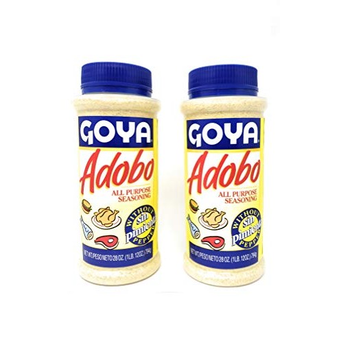 Goya Adobo All Purpose Seasoning Without Pepper 28Oz, 2 Pack
