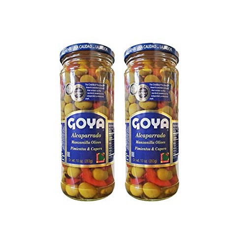 Goya Alcaparrado Manzanilla Olives Pimientos &Amp; Capers, 2 Pack,