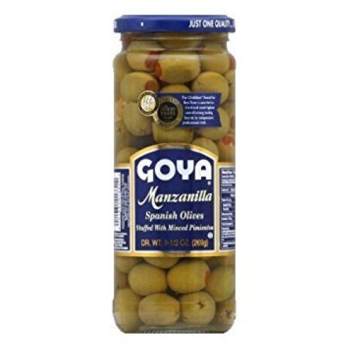 Goya Award Winning Manzanilla Stuffed Pepper Spanish Olives 9.5O