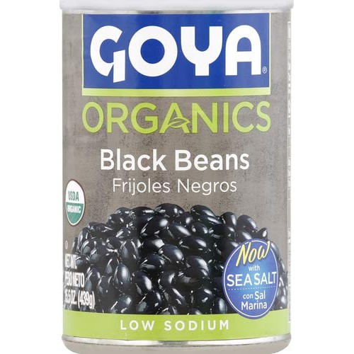 Goya, Beans Black Organic, 15.5 Ounce
