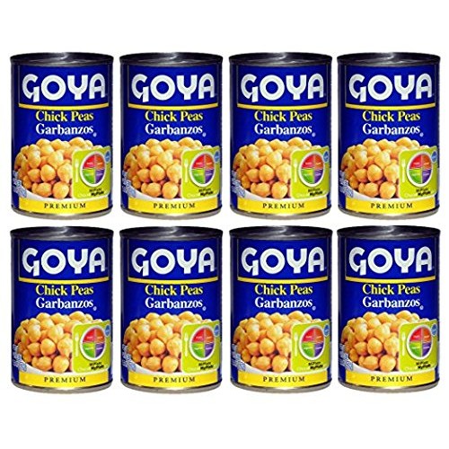Goya Chick Peas Garbanzo 15.5 Oz.Cans Pack Of 8 Cans