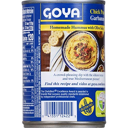 Goya Chick Peas, Garbanzo Beans, 15.5 Ounce