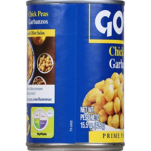 Goya Chick Peas, Garbanzo Beans, 15.5 Ounce