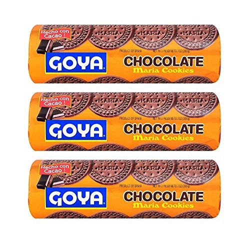 Goya Chocolate Maria Cookies, 3 Pack, Total Of 21Oz