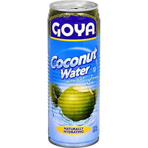 Goya Coconut Water With Pulp, Real Coconut Pieces, 17.6 Ounce