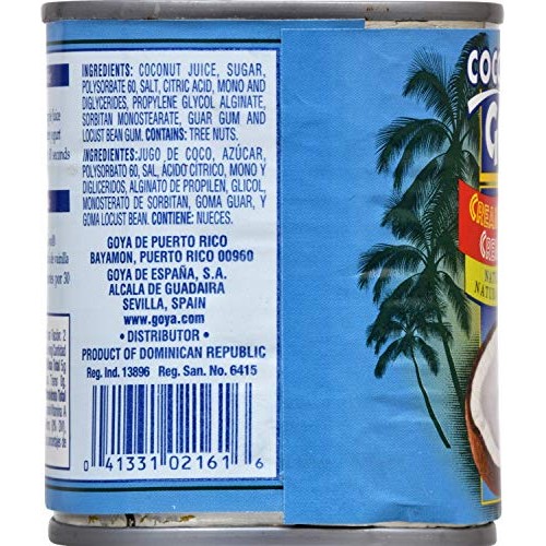 Goya Cream Of Coconut, 3 Pack, Total Of 26.25