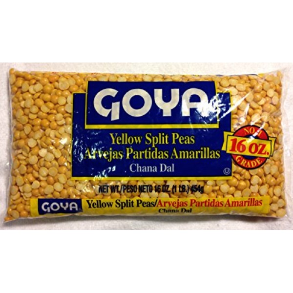 Goya Dried Yellow Split Peas - Four 1 Lb Bags - Soup - Recipe on...
