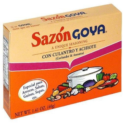 Goya Sazon With Coriander &Amp; Annatto, 1.41 Oz Sazon Con Culantro