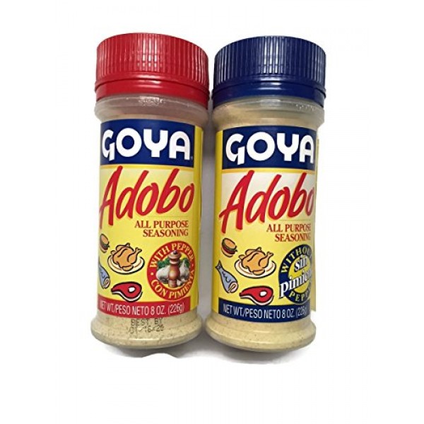 2-Pack Goya Adobo All Purpose Seasoning, 1 With Pepper &Amp; 1 W