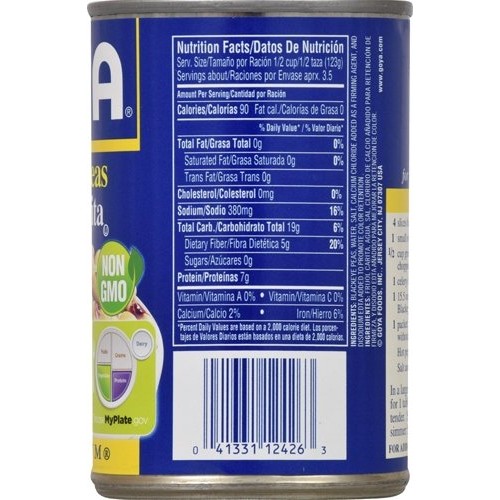 Goya Foods Canned Blackeye Peas, 16-Ounce Pack Of 24