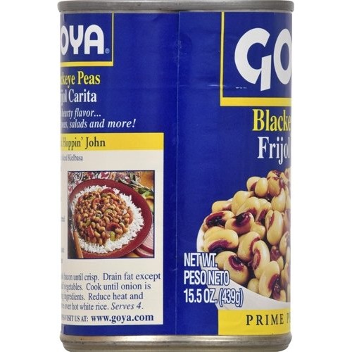 Goya Foods Canned Blackeye Peas, 16-Ounce Pack Of 24