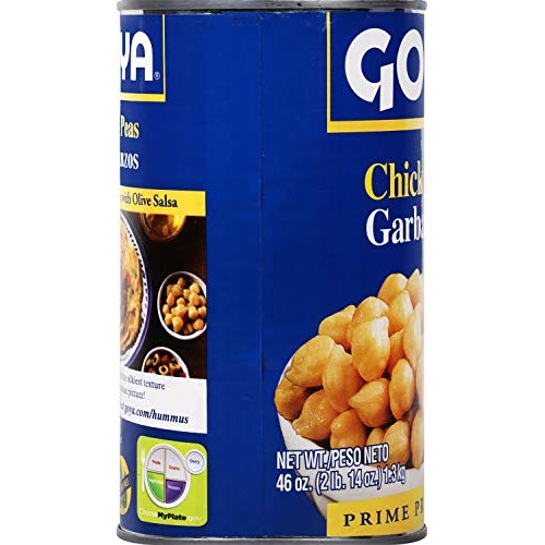 Goya Foods Chick Peas, Garbanzo Beans, 46 Ounce Can Pack Of 12