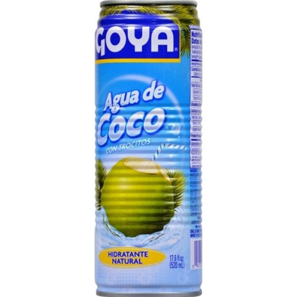 Goya Foods Coconut Water, 17.6-Ounce Pack of 24